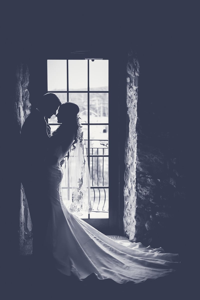 Groom in celestial wedding attire